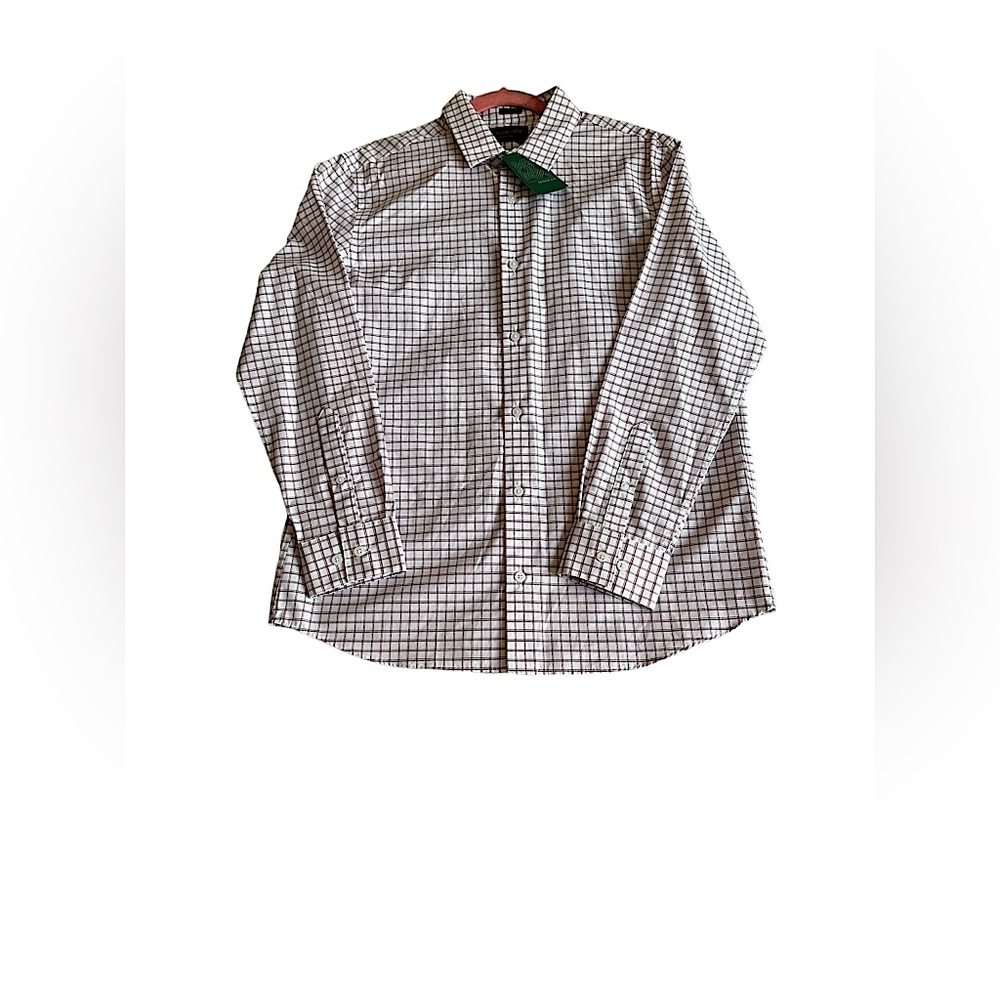 FAIRLANE & SONS MEN’S REGULAR EASY CARE DRESS SHIRT SZ M/SHORT